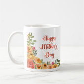 Orange Rose Happy Mother Day Year Kaffeetasse (Links)
