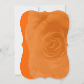 Orange Rose Hochzeit Einladung (Rückseite)