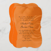 Orange Rose Hochzeit Einladung (Vorne/Hinten)