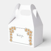 Orange Rose Hochzeit Geschenkschachtel (Rückseite)