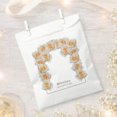 Orange Rose Hochzeit Geschenktütchen (Ausgeschnitten)
