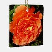 Orange Rose I Hübsch Keramikornament (Rechts)