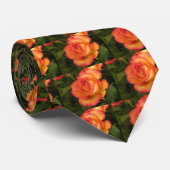 Orange Rose Krawatte (Gerollt)