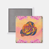 Orange Rose Kühlschrankmagnet (Vorderseite/Rückseite)