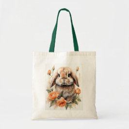 Orange Rose Lop Bunny Rabbit Tragetasche