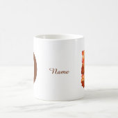 Orange Rose Monogram Initial D Your Name Kaffeetasse (Mittel)
