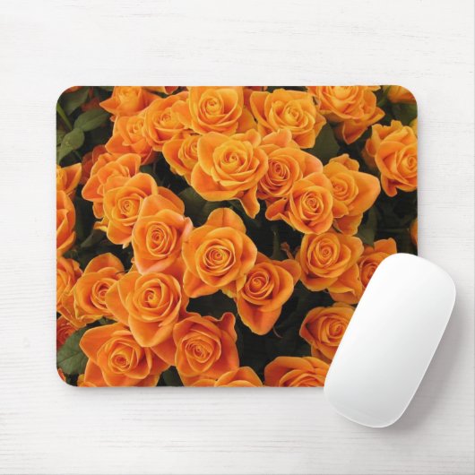 Orange Rose Mouse Pad Mousepad (Mit Mouse)