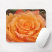 Orange Rose Mousepad (Mit Mouse)