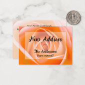 Orange Rose New Address Ankündigung (Vorderseite/Rückseite Beispiel)