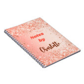 Orange-Rose Notizblock (Rechte Seite)