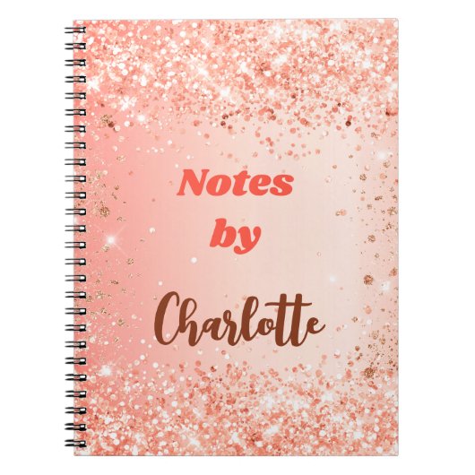 Orange-Rose Notizblock (Vorderseite)