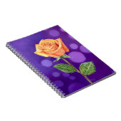 Orange Rose Notizblock (Rechte Seite)