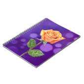 Orange Rose Notizblock (Linke Seite)