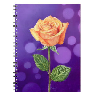 Orange Rose Notizblock