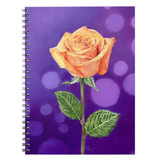 Orange Rose Notizblock (Vorderseite)