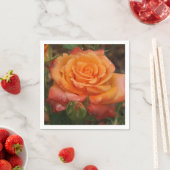 Orange Rose Paper Napkin Serviette (Beispiel)
