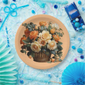 Orange Rose Pappteller (Party)