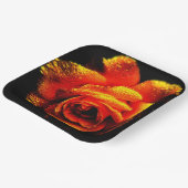 Orange Rose Pappteller (Gewinkelt)