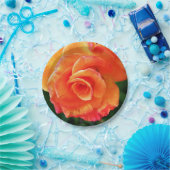 Orange Rose Pappteller (Party)