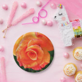 Orange Rose Pappteller (Party)