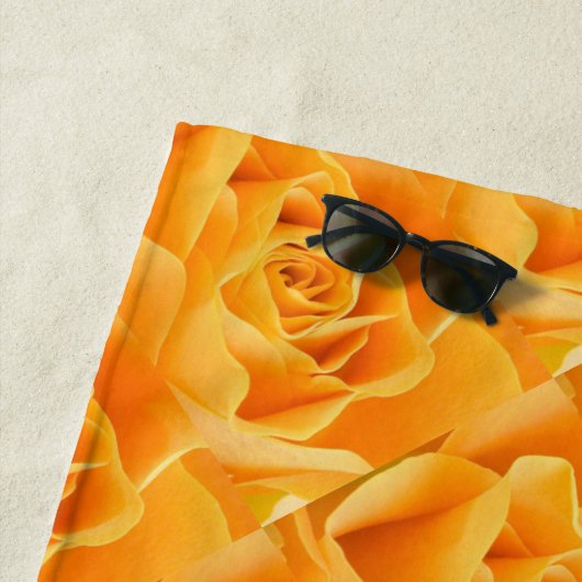 Orange Rose Pattern Strandtuch (Beispiel)