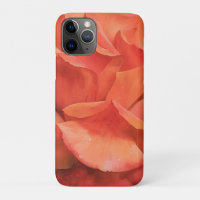 Orange Rose Petals Watercolor Art Phone Case