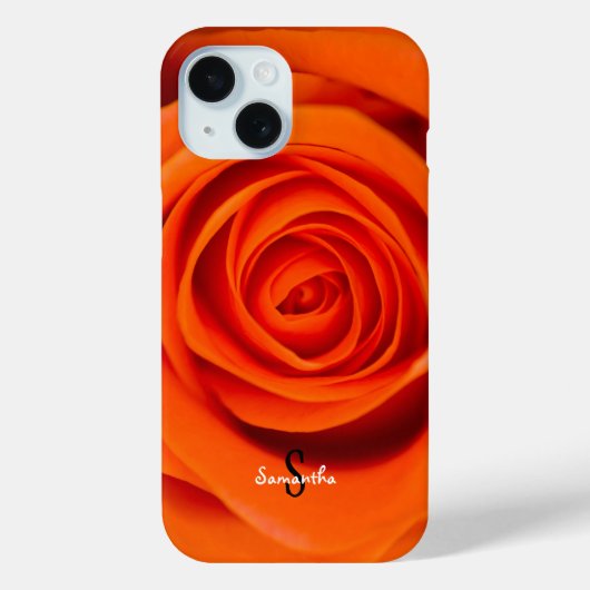 Orange Rose Phone case (Rückseite)