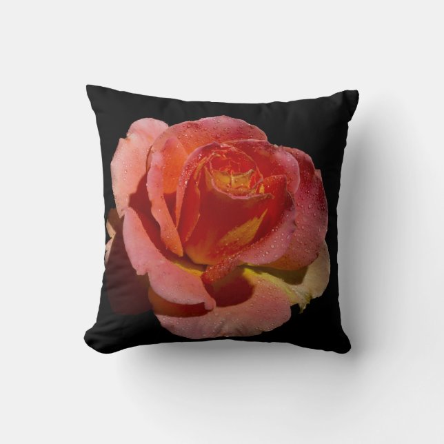 Orange Rose Pillow Kissen (Vorderseite)