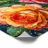 Orange Rose Poster (Ecke)