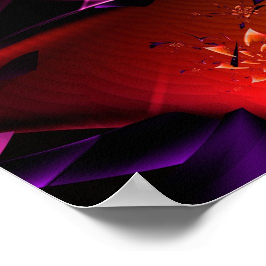 Orange Rose Poster (Ecke)