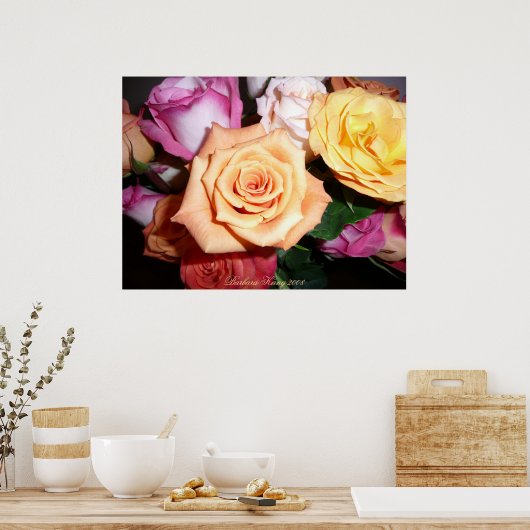 Orange Rose Poster (Küche)