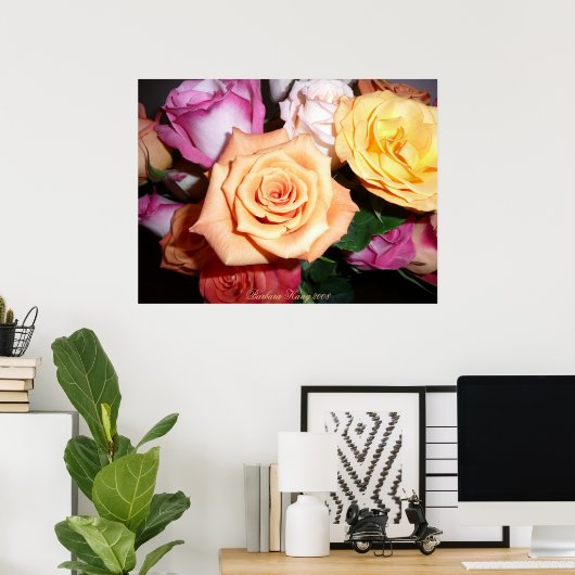 Orange Rose Poster (Heimbüro)