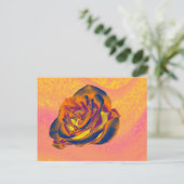 Orange Rose Postkarte (Stehend Vorderseite)