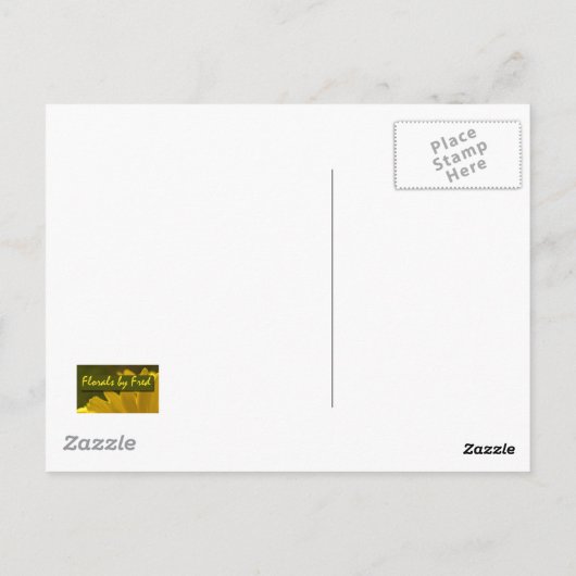 Orange Rose Postkarte (Rückseite)