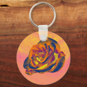Orange Rose Schlüsselanhänger (Vorderseite)