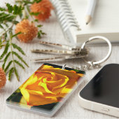 Orange Rose Schlüsselanhänger (Vorderseite rechts)