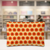 Orange Rose Seamless Pattern Pouch Zubehörtasche