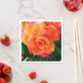 Orange Rose Serviette (Beispiel)