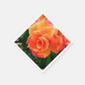 Orange Rose Serviette (Ecke)