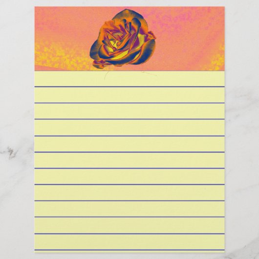 Orange Rose Stationery (Vorderseite)