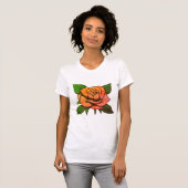 Orange Rose T-Shirt (Vorne ganz)