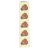 Orange Rose Table Runner Kurzer Tischläufer (Vorderseite)