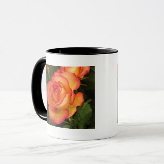 Orange Rose Tasse (Vorderseite Links)