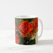 Orange Rose Tasse (VorderseiteRechts)