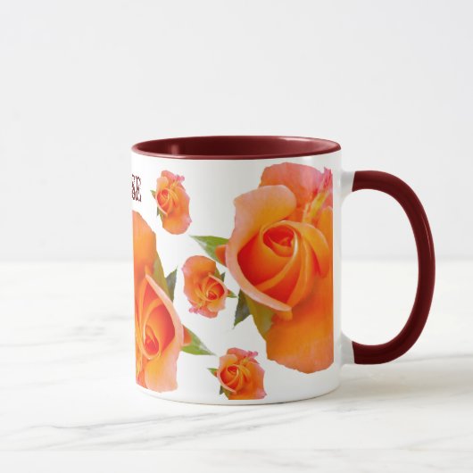 Orange Rose Tasse (Rechts)