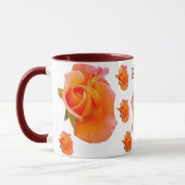 Orange Rose Tasse (Links)