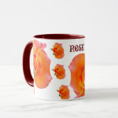 Orange Rose Tasse (Vorderseite Links)