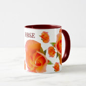 Orange Rose Tasse (VorderseiteRechts)