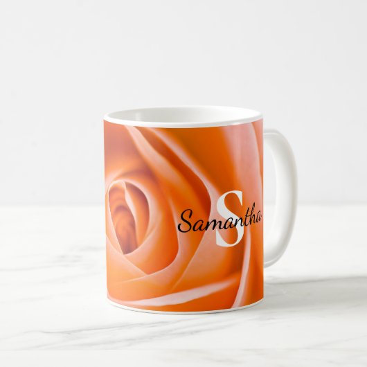 Orange Rose Tasse (VorderseiteRechts)