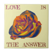 Orange Rose Tile Fliese (Vorderseite)